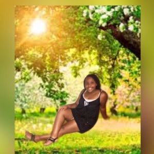 Whiteand black dress